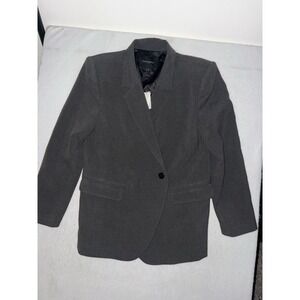 NEW Banana‎ Republic Gray Ponte Blazer Single-Breasted Long Sleeve Size 8 $170
